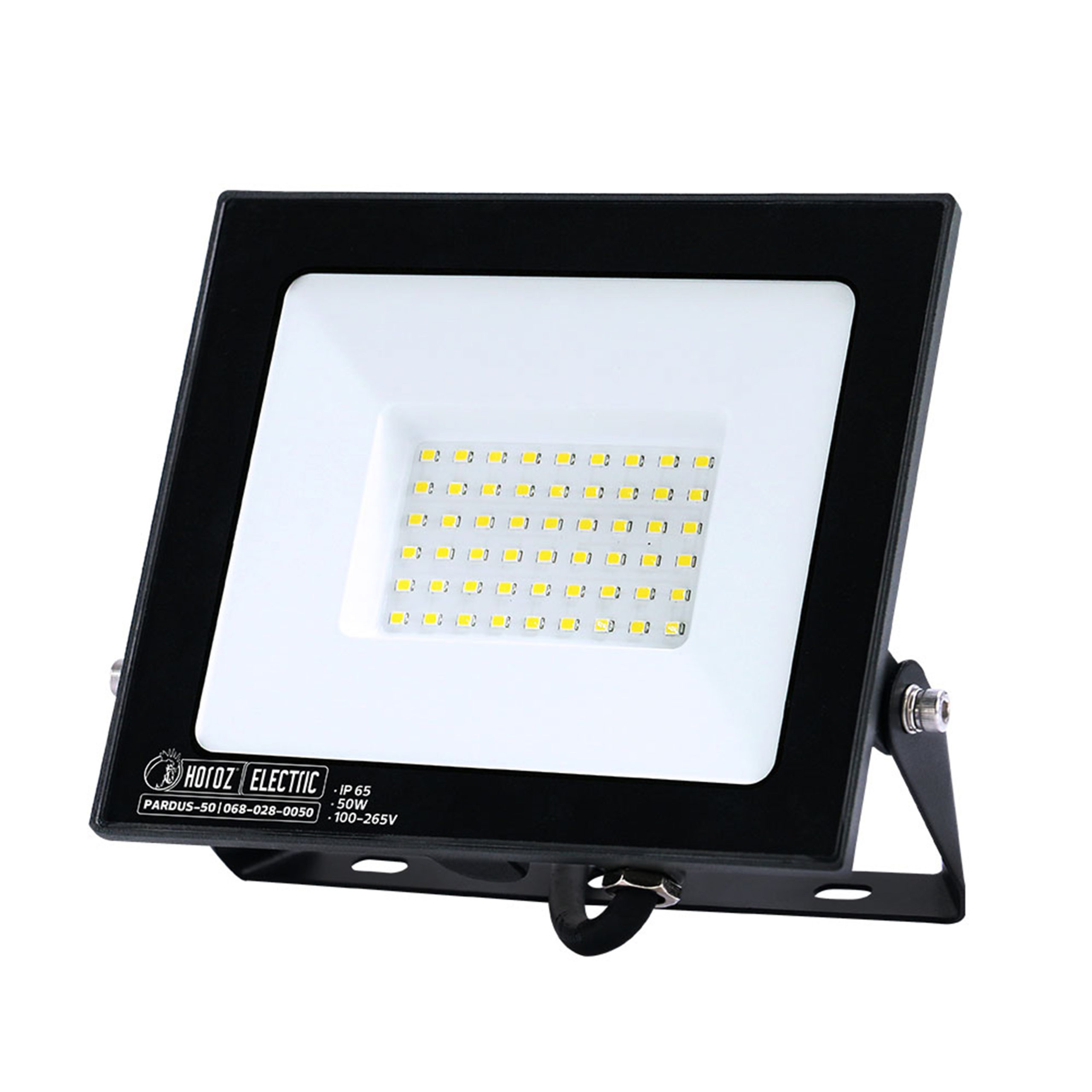 Прожектор SMD LED 50W 6400K 4500Lm 100-265V IP65 чорний PARDUS-50 HOROZ ELECTRIC